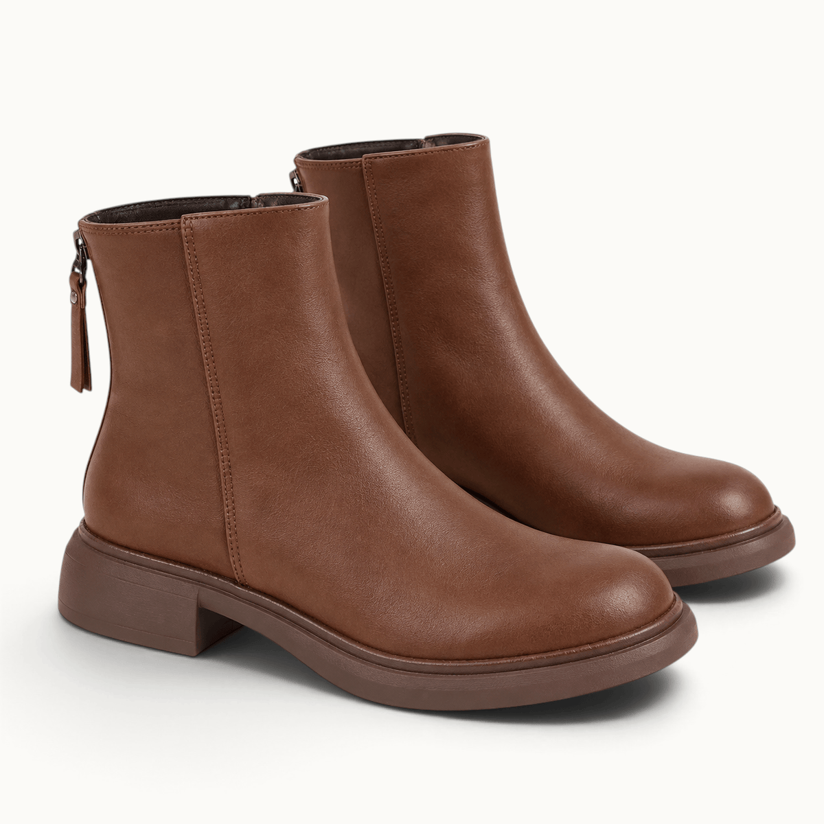 montelore-souliers Bottines Femme Cuir Talon Véritable Doublure Chaude