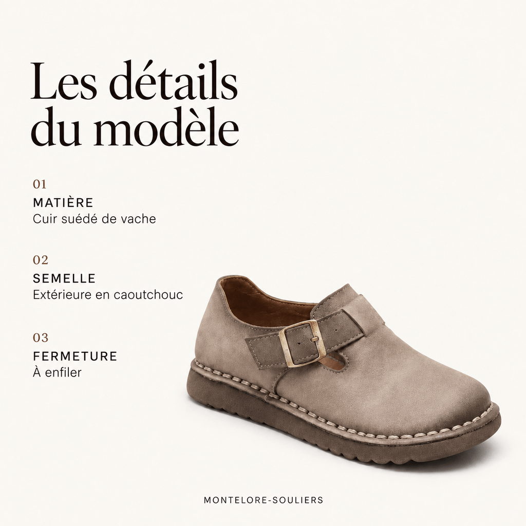 montelore-souliers Babies femme marron en cuir suédé à plateforme