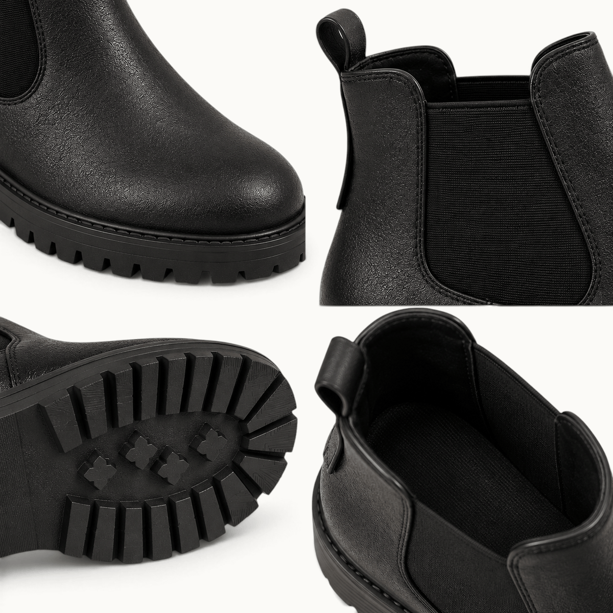 montelore-souliers Bottes Noires Femme Chelsea Noir