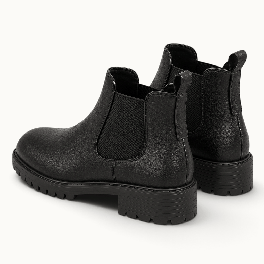 montelore-souliers Bottes Noires Femme Chelsea Noir