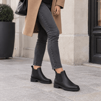 montelore-souliers Bottes Noires Femme Chelsea Noir