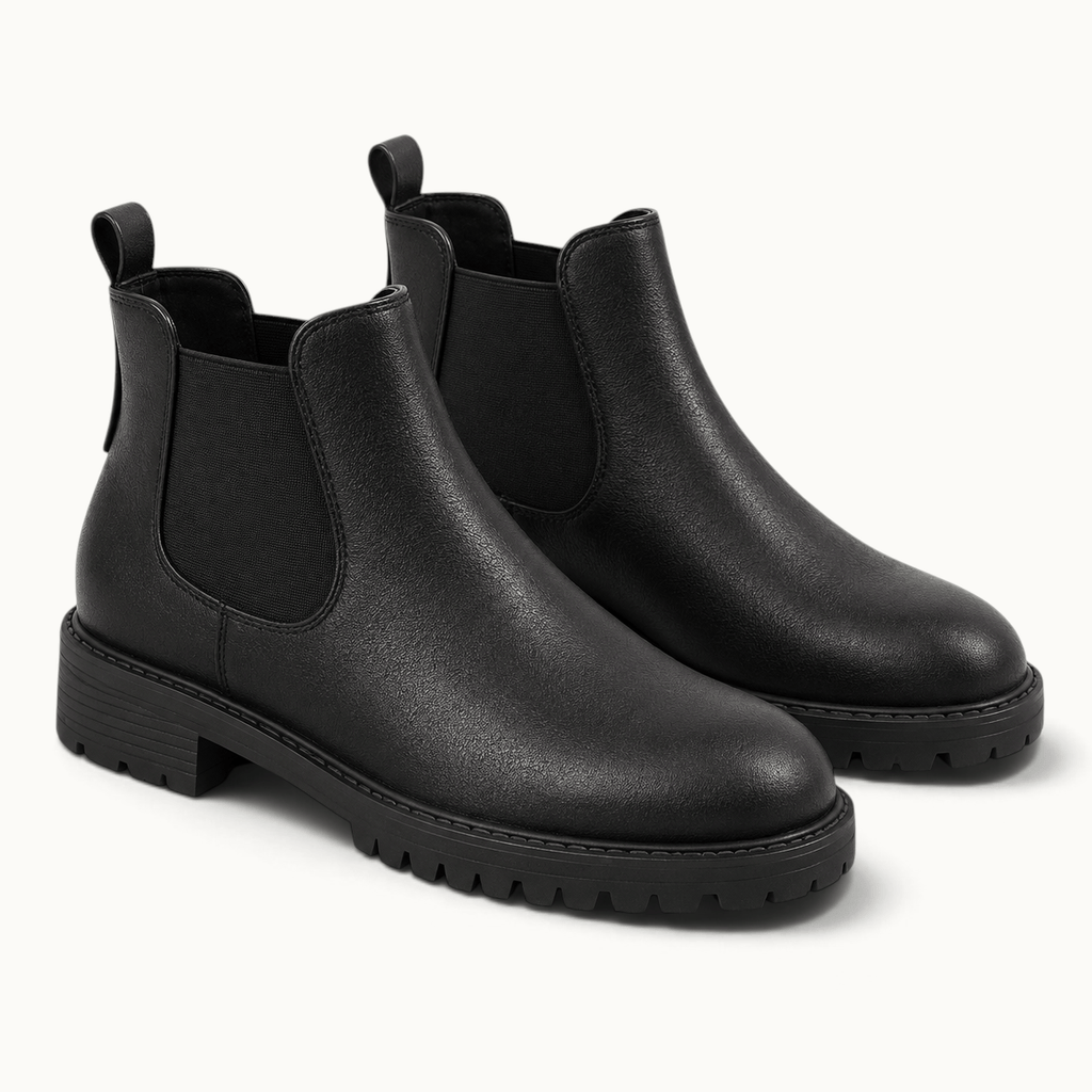 montelore-souliers Bottes Noires Femme Chelsea Noir