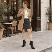 montelore-souliers Bottines À Talons Noires Femme Noir Bout Pointu