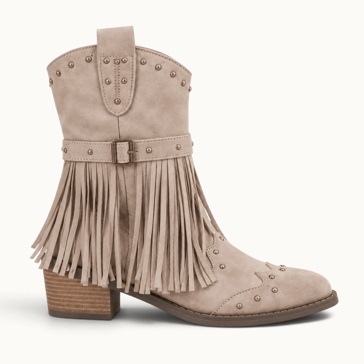 montelore-souliers Bottines Automne À Franges Style Western
