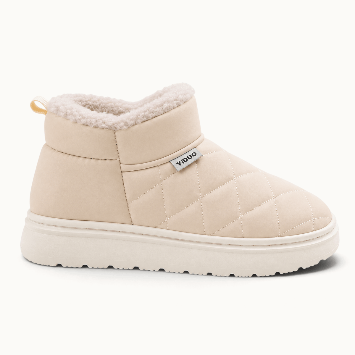 montelore-souliers Bottines Beige Femme Matelassées Fourrées