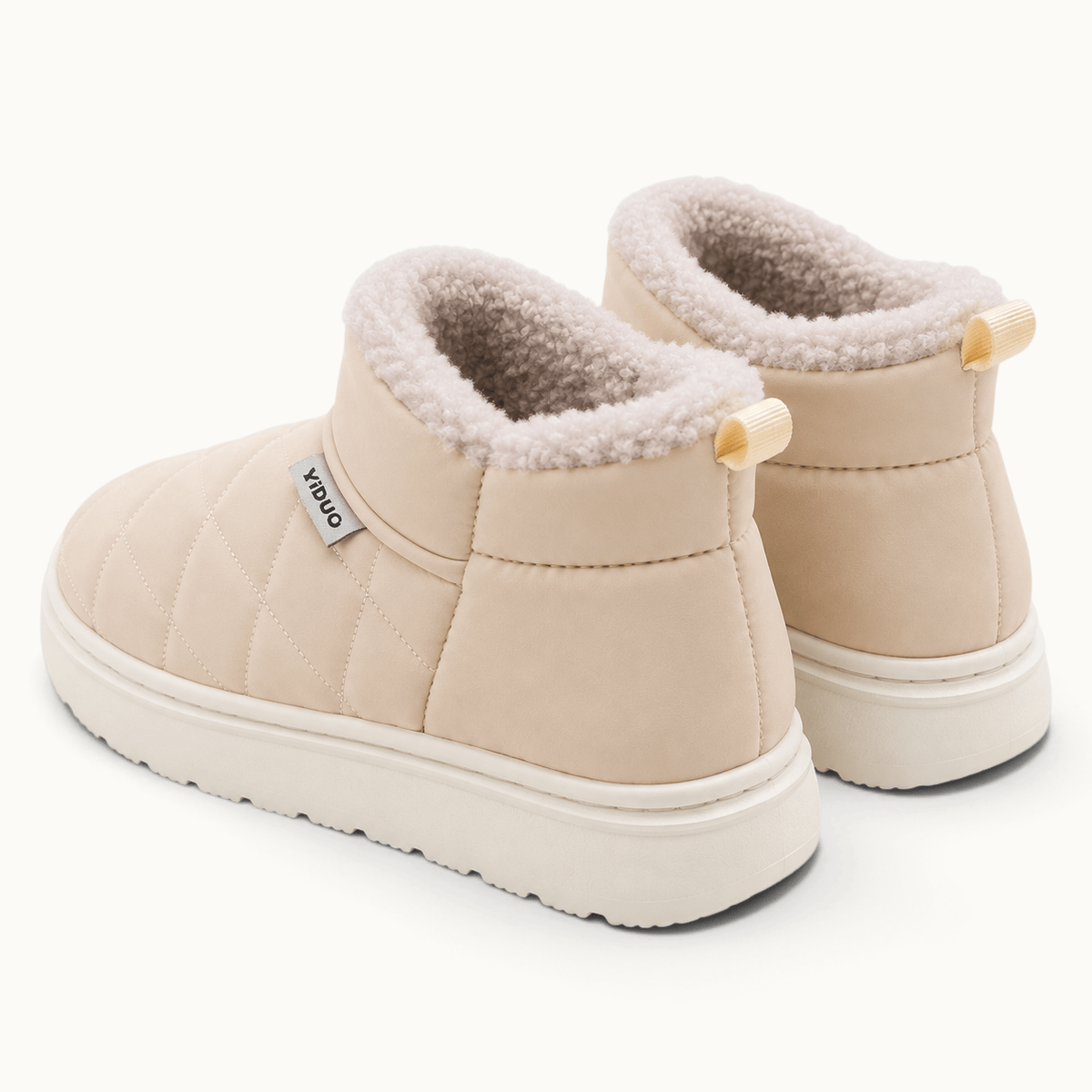 montelore-souliers Bottines Beige Femme Matelassées Fourrées