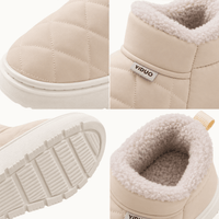 montelore-souliers Bottines Beige Femme Matelassées Fourrées