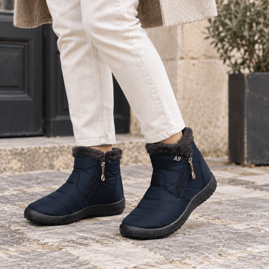 montelore-souliers Bottines Boots Femme Fourrées Imperméables