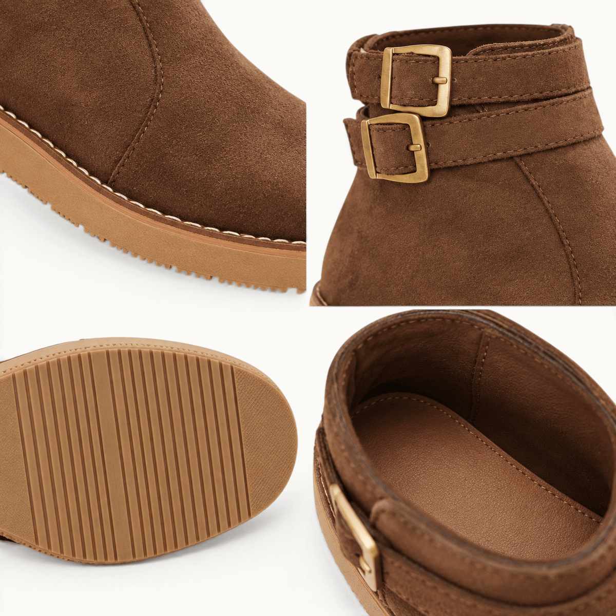 montelore-souliers Bottines Camel En Suédine