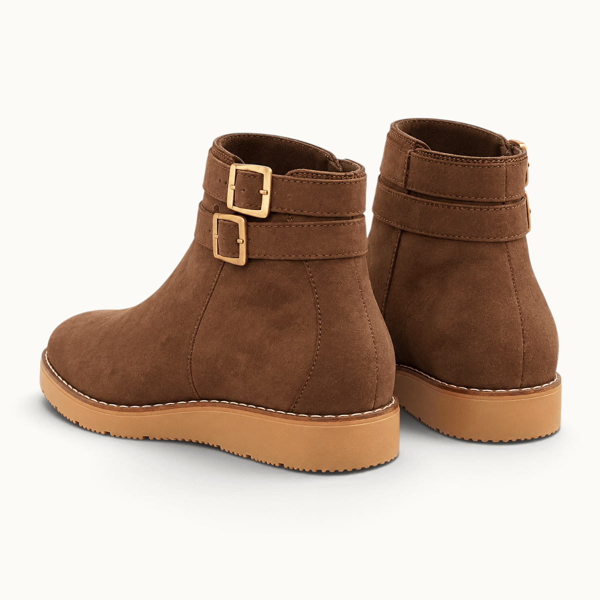 montelore-souliers Bottines Camel En Suédine