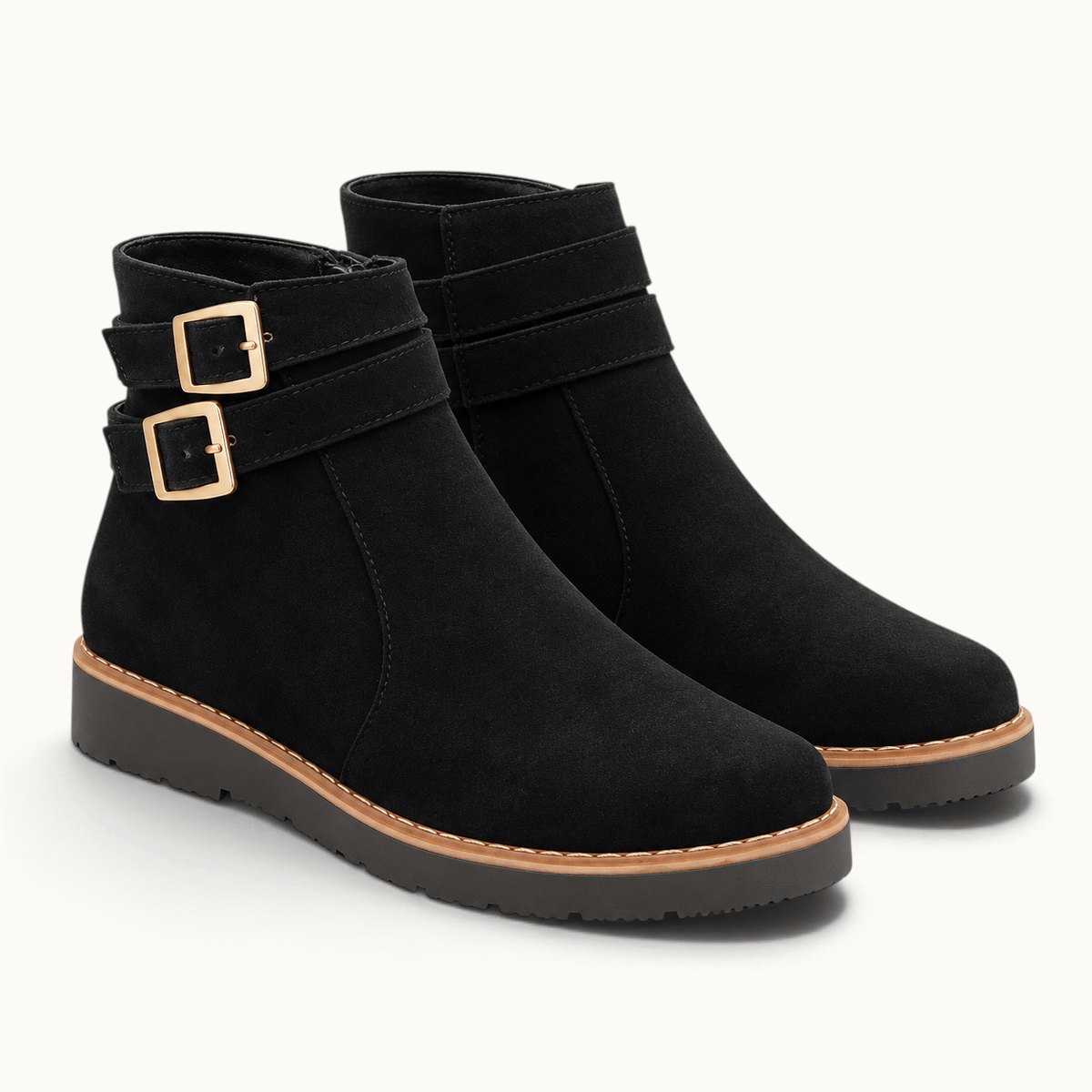 montelore-souliers Bottines Camel En Suédine