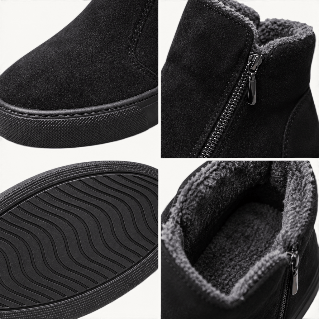 montelore-souliers Bottines Chaudes En Peluche À Fermeture Éclair