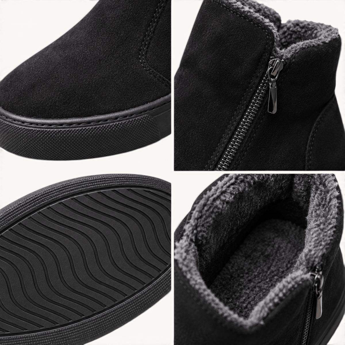 montelore-souliers Bottines Chaudes En Peluche À Fermeture Éclair