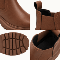 montelore-souliers Bottines Croûte De Cuir Chelsea