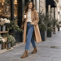 montelore-souliers Bottines Croûte De Cuir Chelsea
