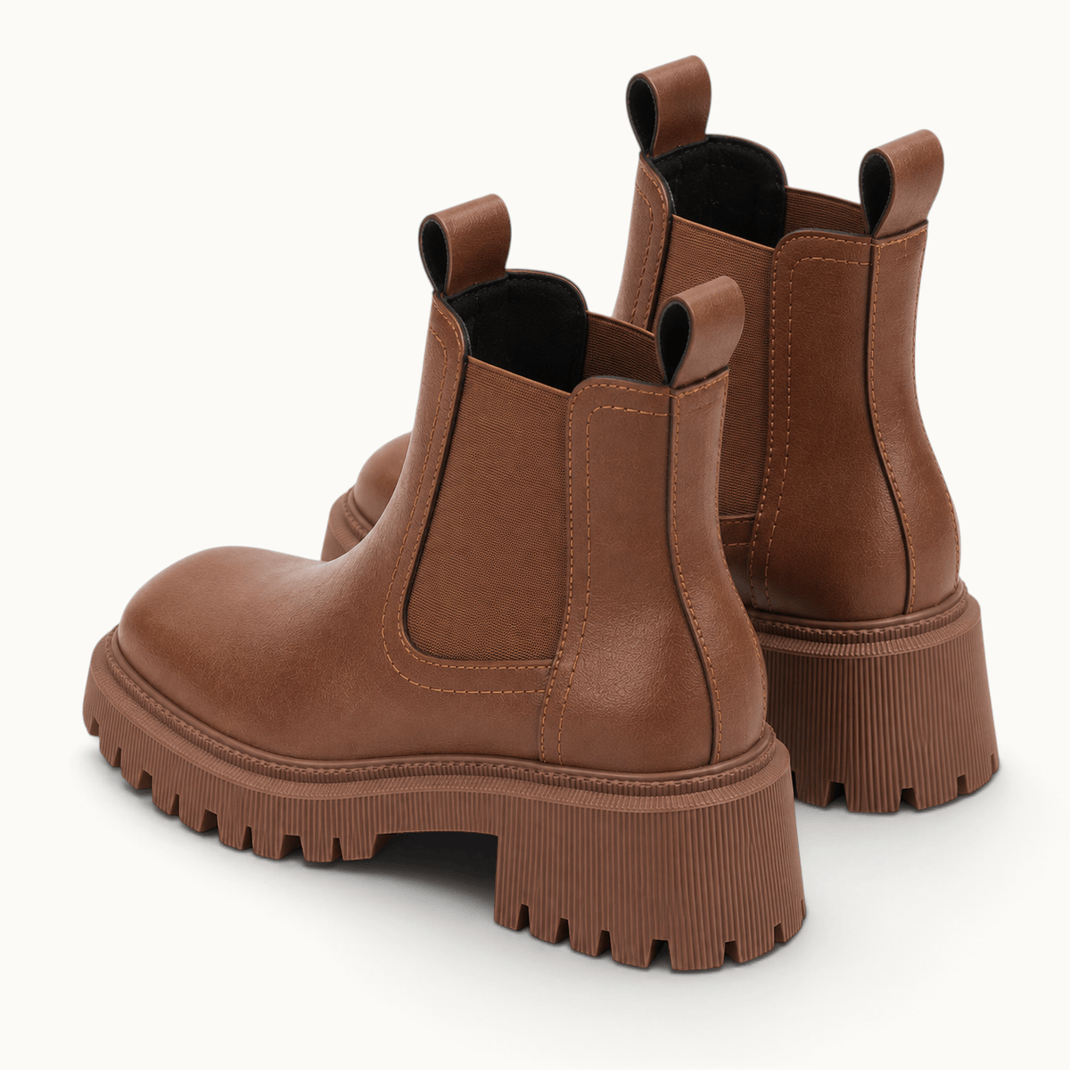 montelore-souliers Bottines Croûte De Cuir Chelsea