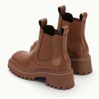 montelore-souliers Bottines Croûte De Cuir Chelsea