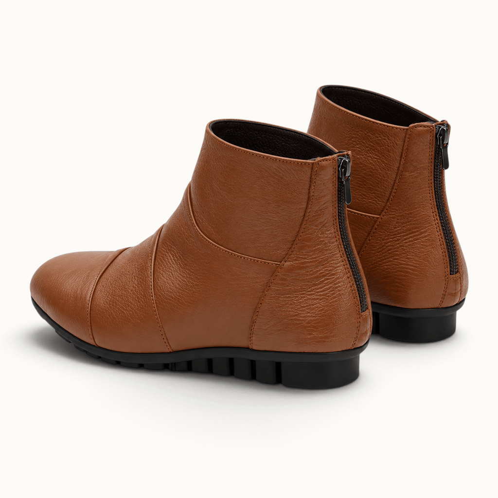 montelore-souliers Bottines Cuir Femme Compensées