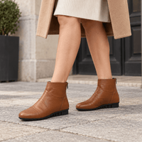 montelore-souliers Bottines Cuir Femme Compensées