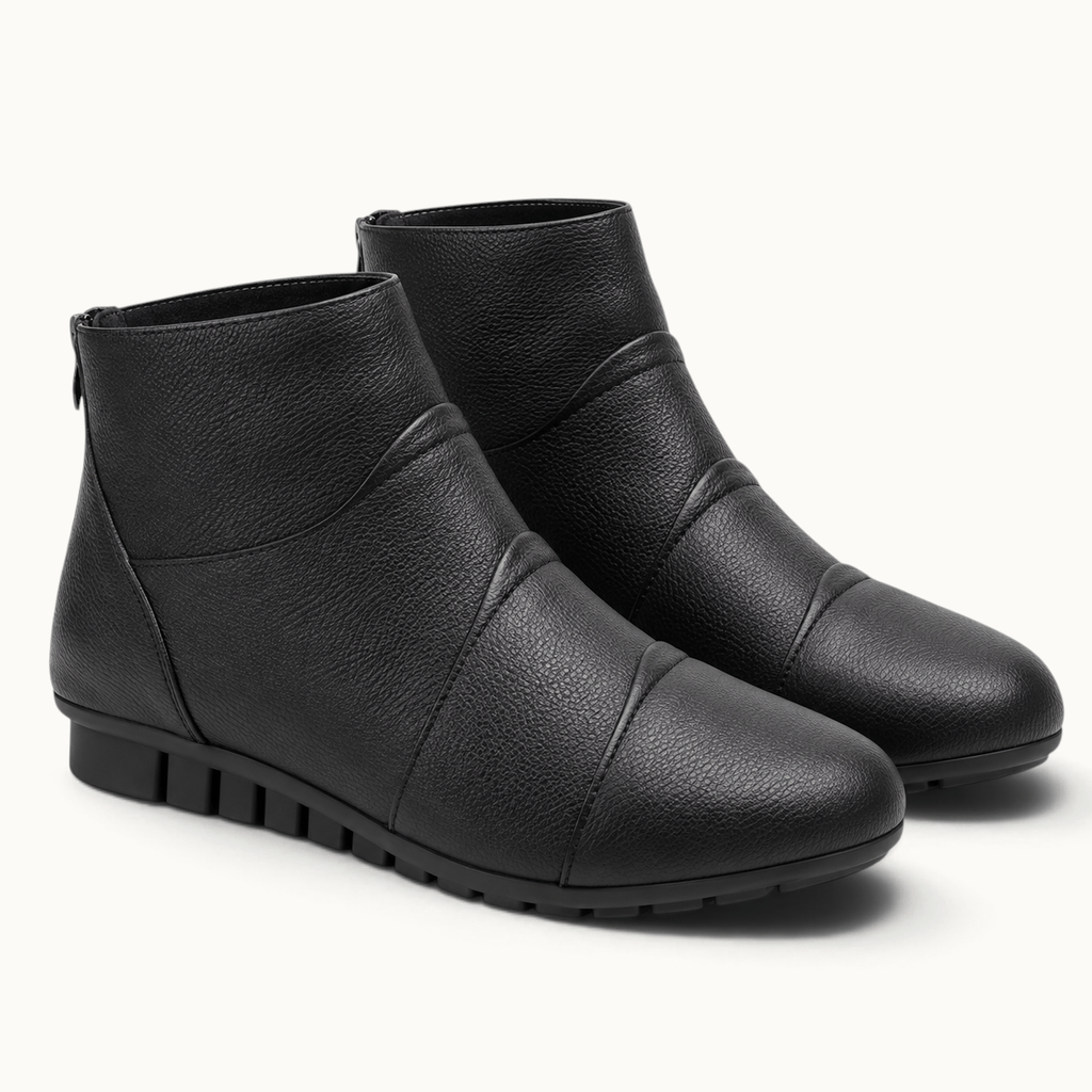 montelore-souliers Bottines Cuir Femme Compensées