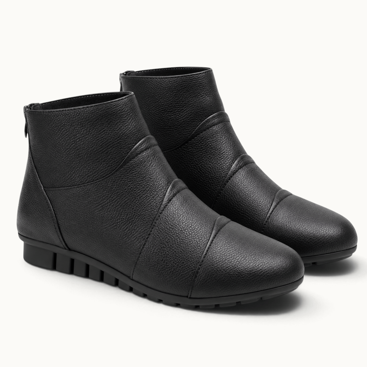 montelore-souliers Bottines Cuir Femme Compensées
