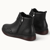 montelore-souliers Bottines Cuir Souple De Vachette Plates