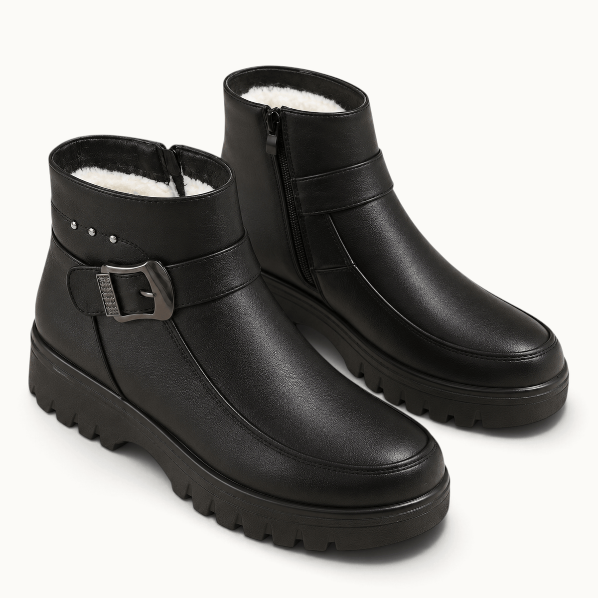 montelore-souliers Bottines D'Hiver Fourrées Plates