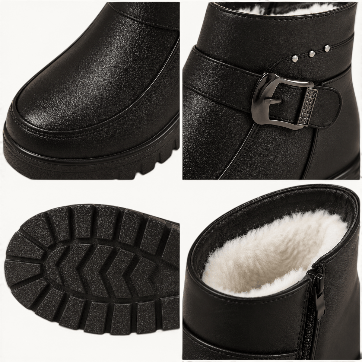 montelore-souliers Bottines D'Hiver Fourrées Plates
