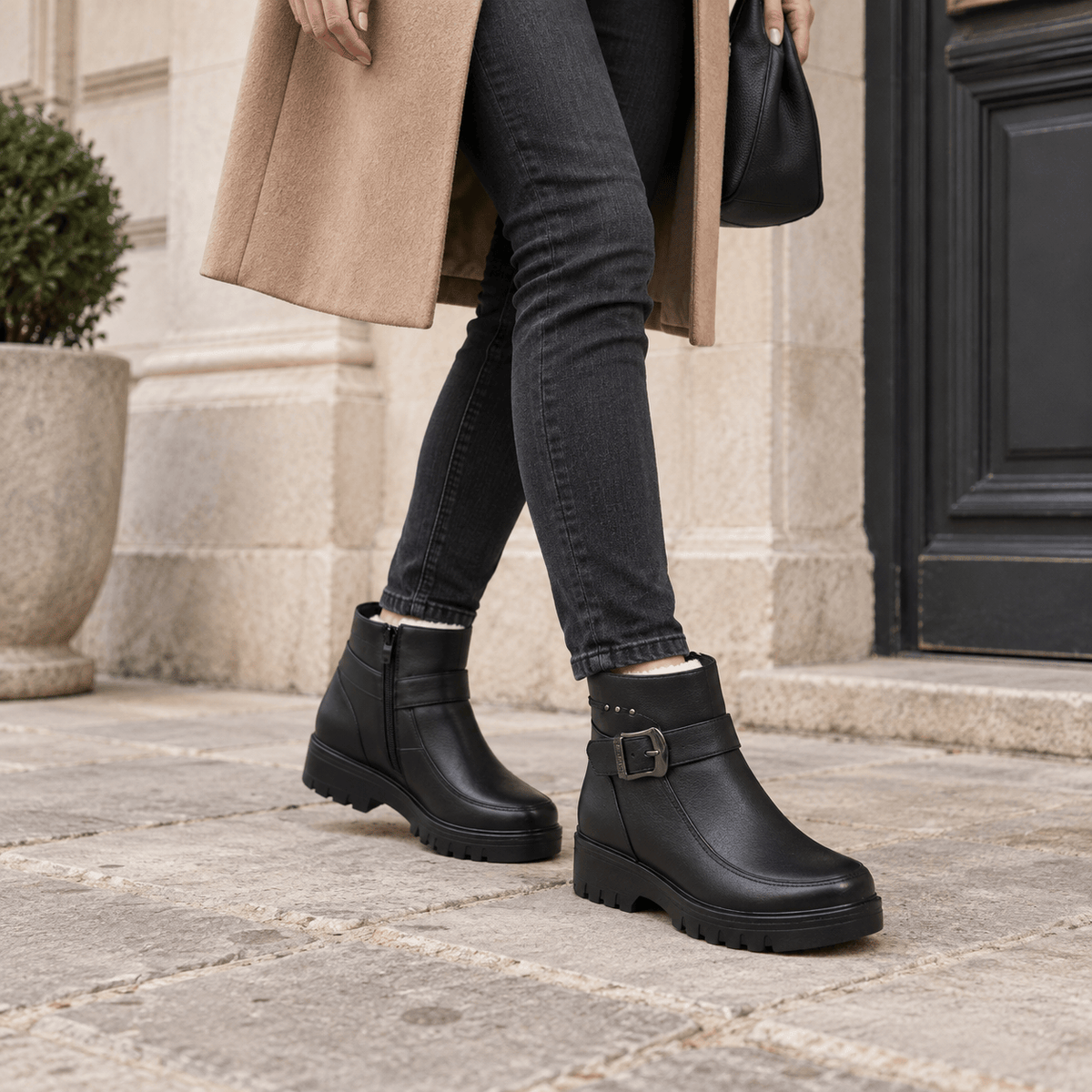 montelore-souliers Bottines D'Hiver Fourrées Plates