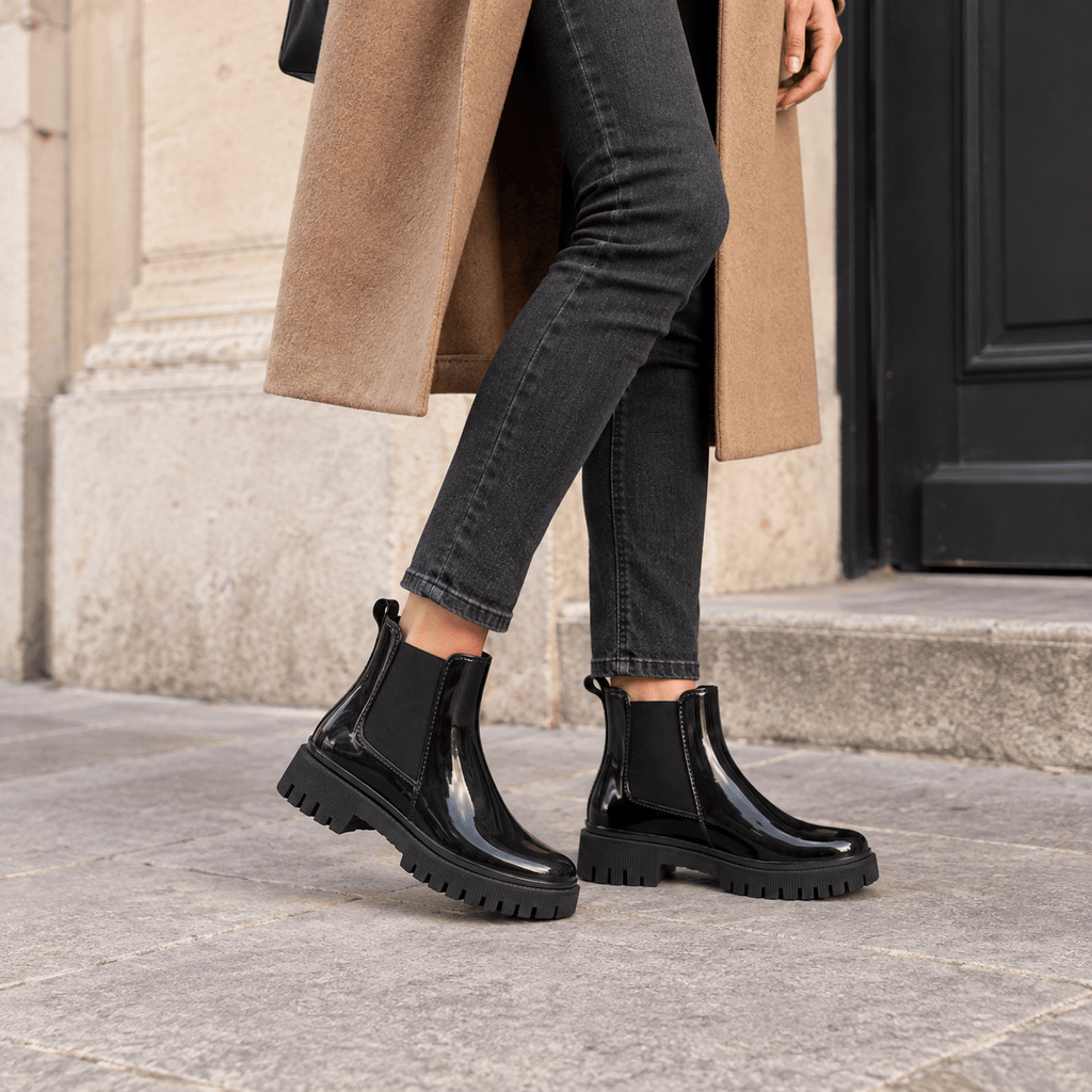 montelore-souliers Bottines De Pluie Chelsea En PVC