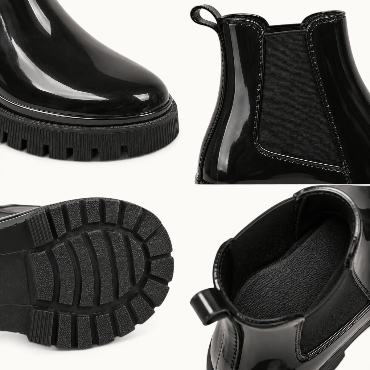 montelore-souliers Bottines De Pluie Chelsea En PVC