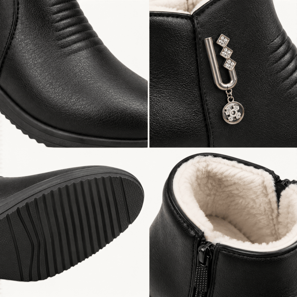 montelore-souliers Bottines De Pluie Femme Chaudes Imperméables