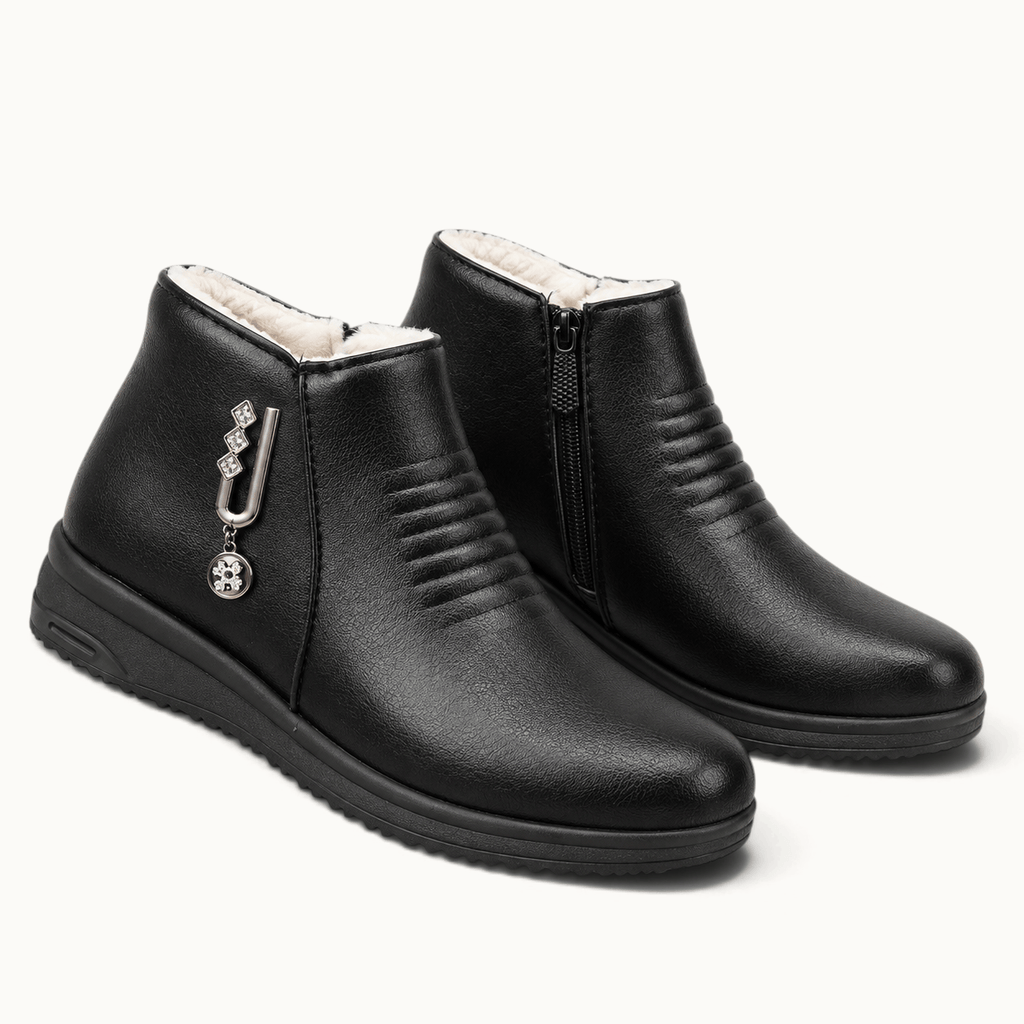 montelore-souliers Bottines De Pluie Femme Chaudes Imperméables