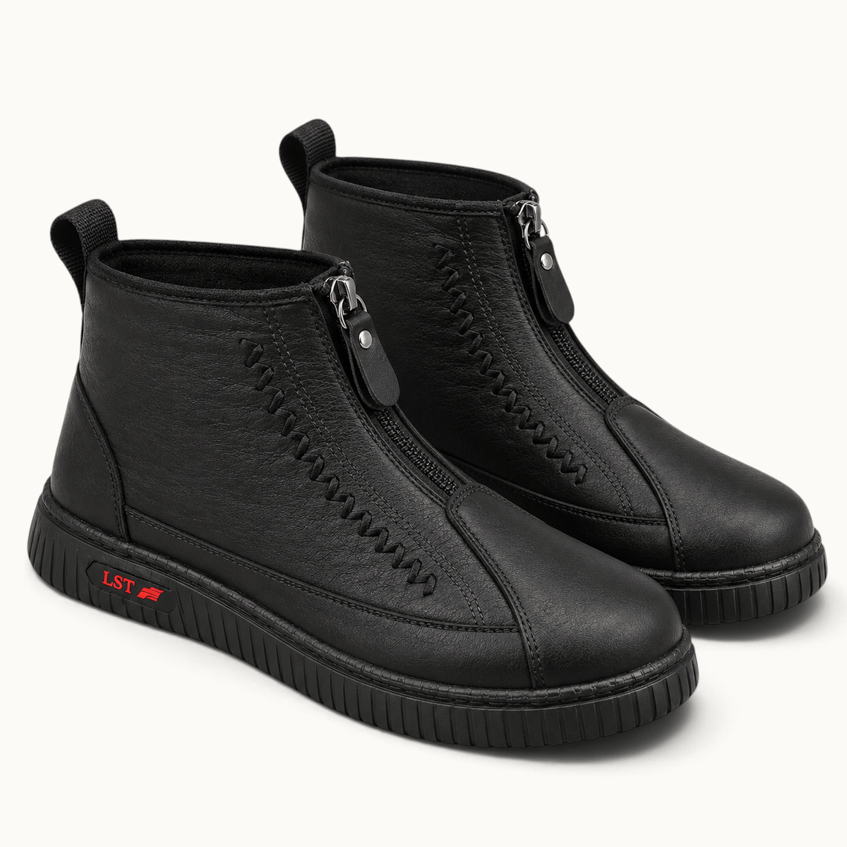 montelore-souliers Bottines De Pluie Fourrées Fermeture Éclair Devant