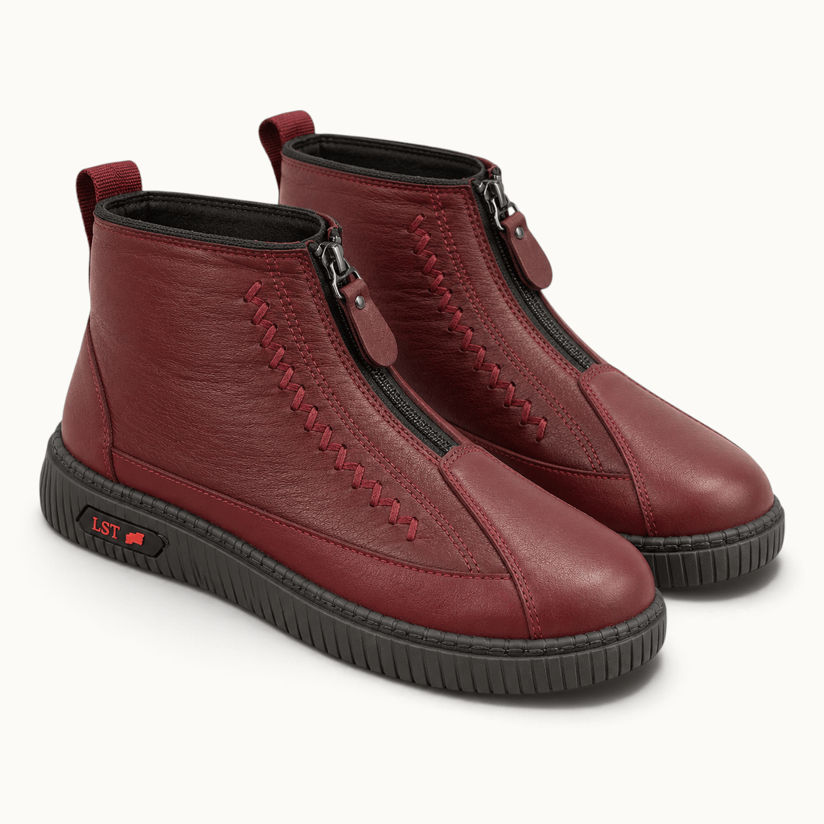 montelore-souliers Bottines De Pluie Fourrées Fermeture Éclair Devant