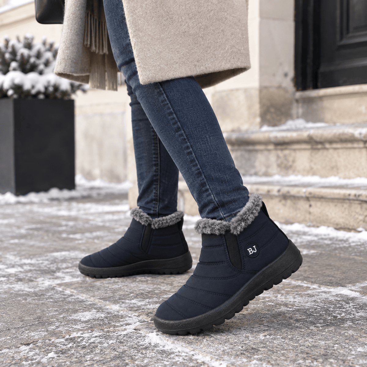 montelore-souliers Bottines En Acétate De Vinyle-Éthylène Fourrées En Peluche