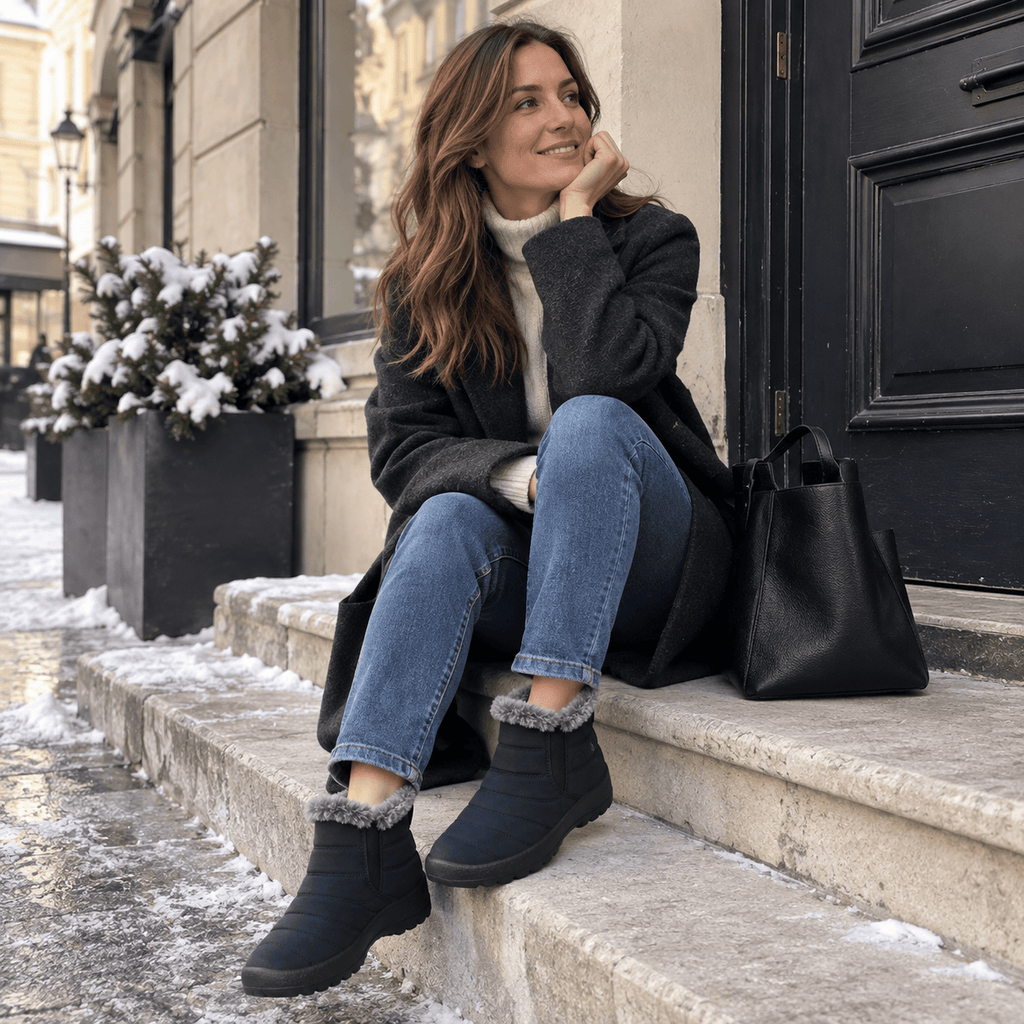 montelore-souliers Bottines En Acétate De Vinyle-Éthylène Fourrées En Peluche