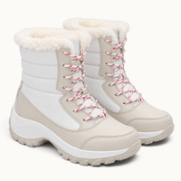 montelore-souliers Bottines En Pluche Fourrées À Lacets