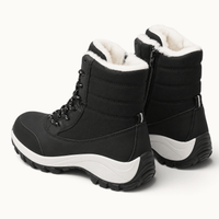 montelore-souliers Bottines En Pluche Fourrées À Lacets