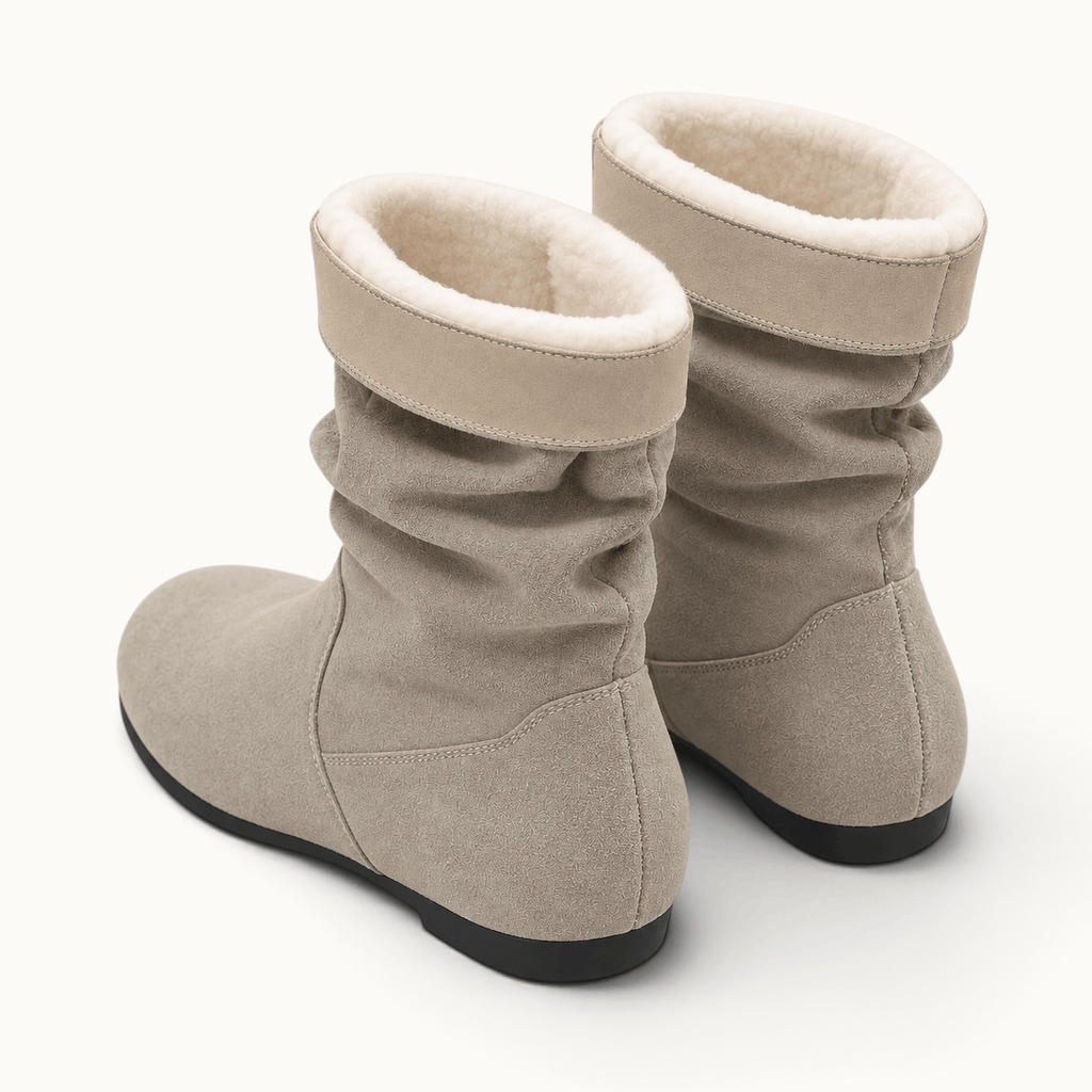 montelore-souliers Bottines En Suédine Plates