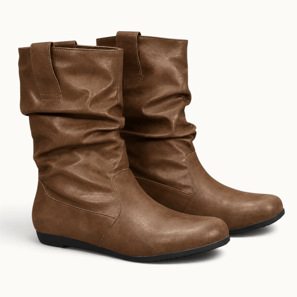 montelore-souliers Bottines En Suédine Plates