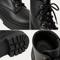montelore-souliers Bottines Femme Noires Noir À Lacets