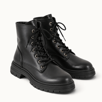 montelore-souliers Bottines Femme Noires Noir À Lacets