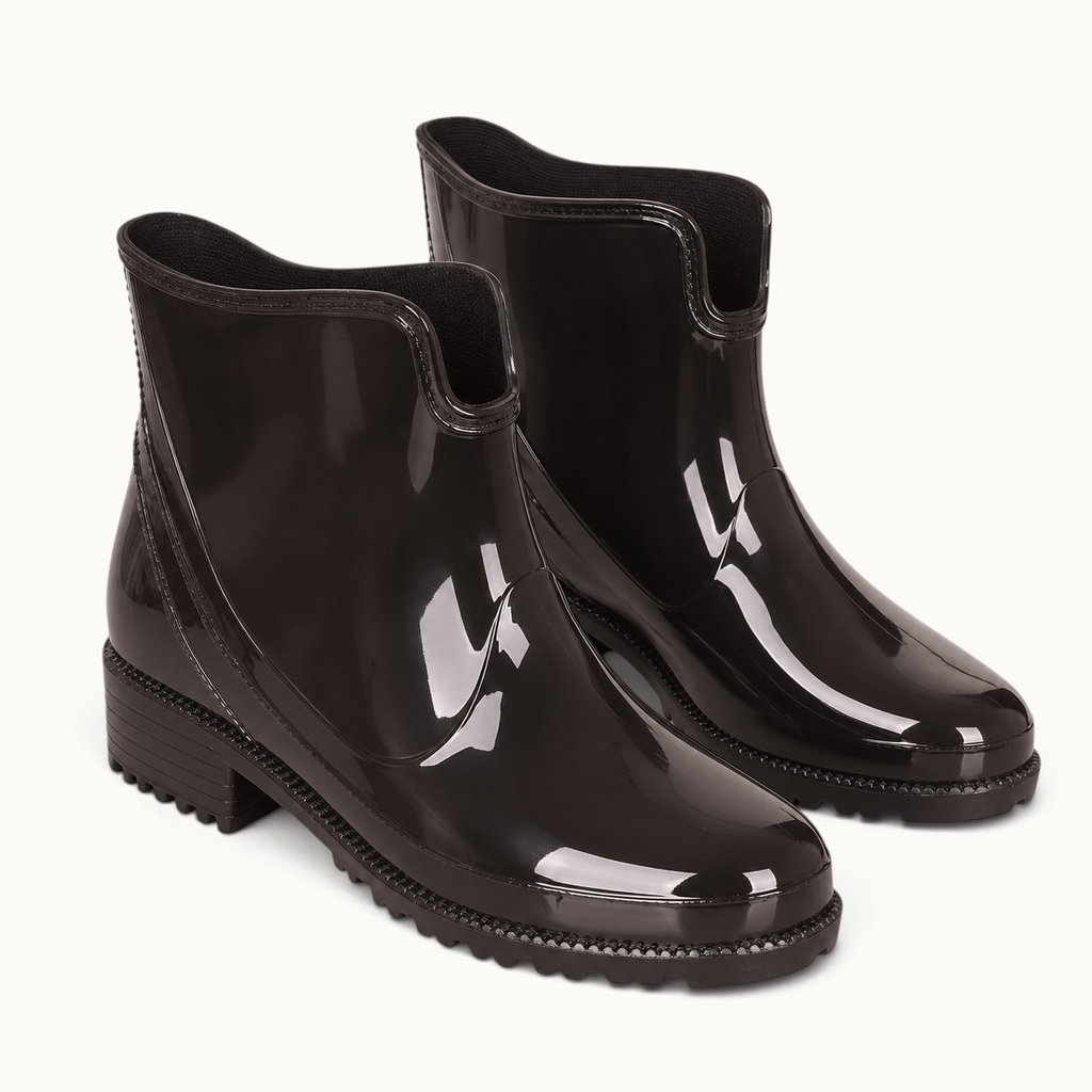 montelore-souliers Bottines Femme Talon 5 Cm En PVC De Pluie