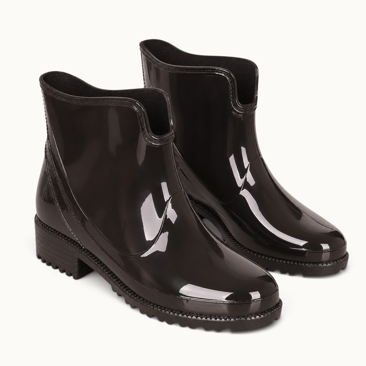 montelore-souliers Bottines Femme Talon 5 Cm En PVC De Pluie