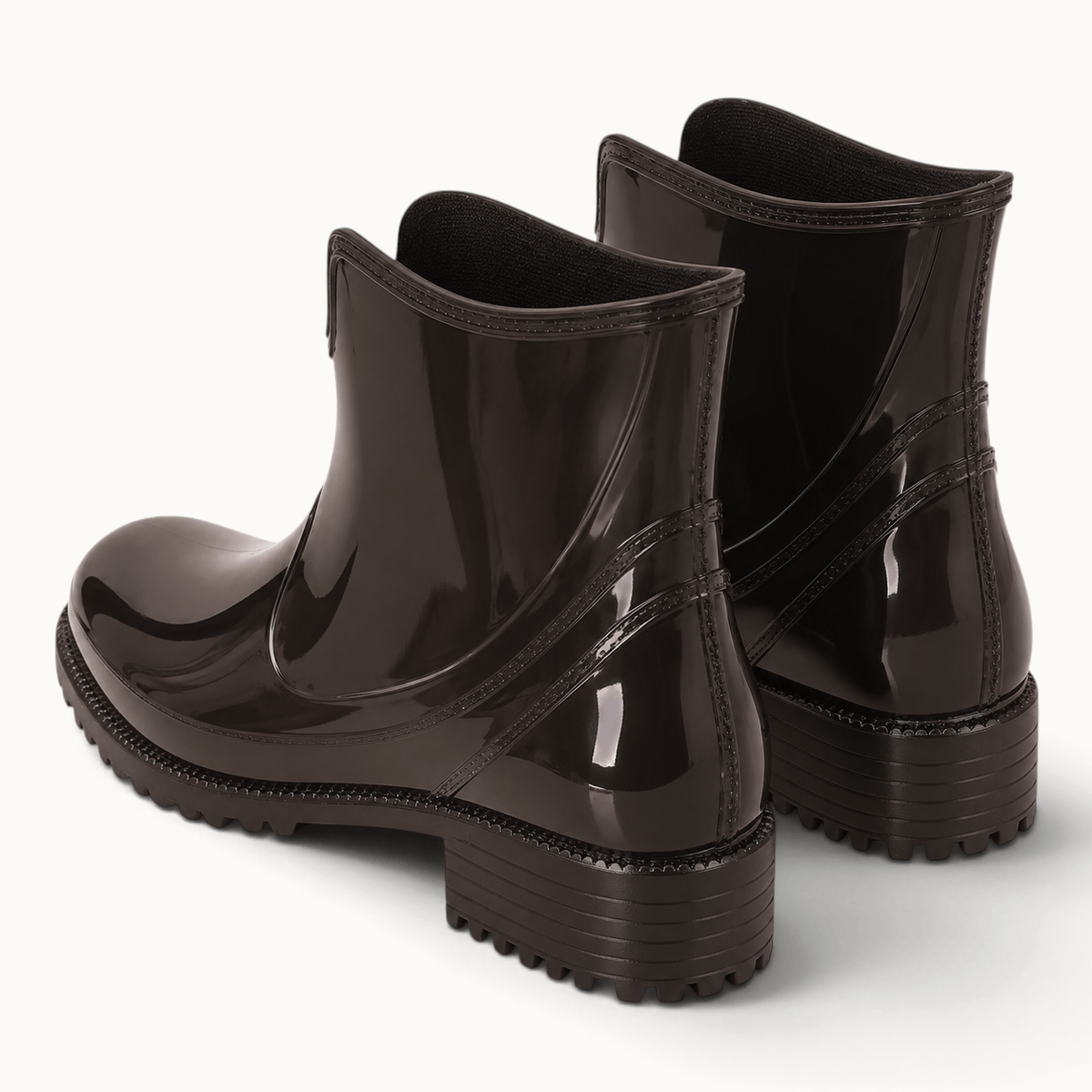 montelore-souliers Bottines Femme Talon 5 Cm En PVC De Pluie