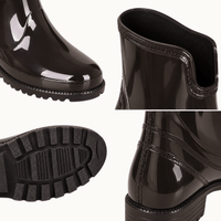 montelore-souliers Bottines Femme Talon 5 Cm En PVC De Pluie