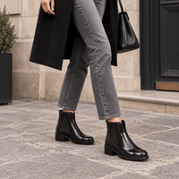 montelore-souliers Bottines Femme Talon 5 Cm En PVC De Pluie