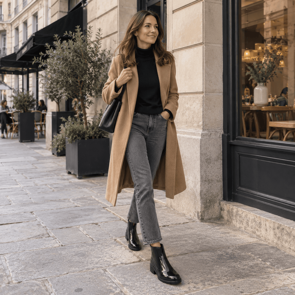 montelore-souliers Bottines Femme Talon 5 Cm En PVC De Pluie