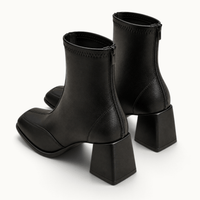 montelore-souliers Bottines Femme Talon 7 Cm Bout Carré Épais